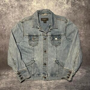 Vintage Eddie Bauer Jean Jacket Women's Size XL